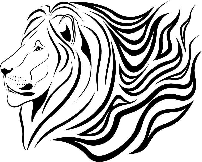 Lion Decal