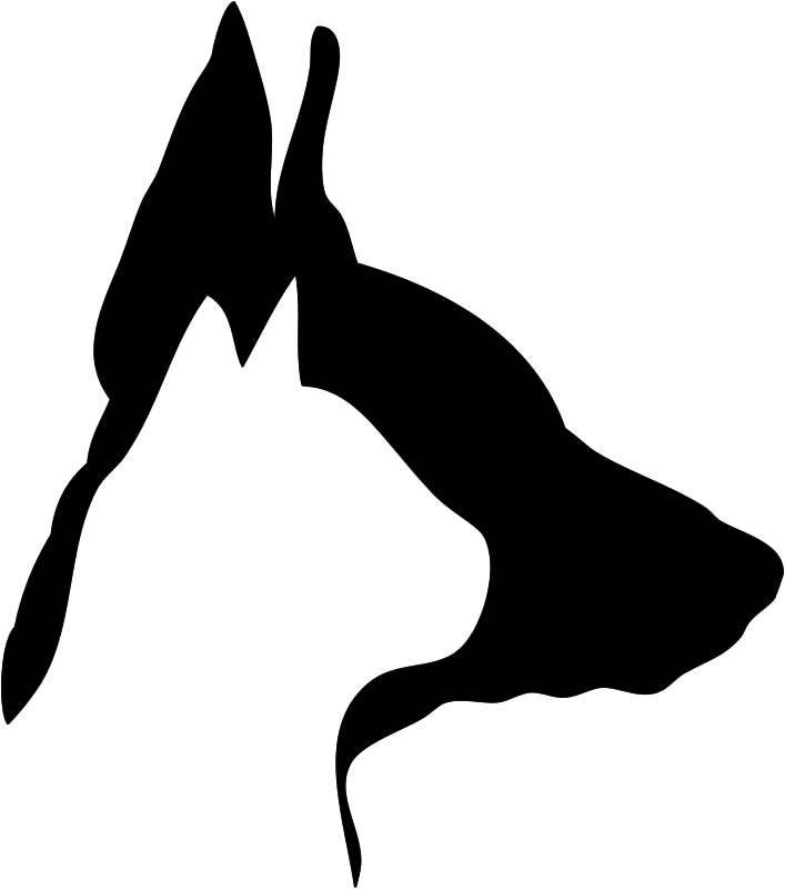 free dog and cat silhouette clip art - photo #3