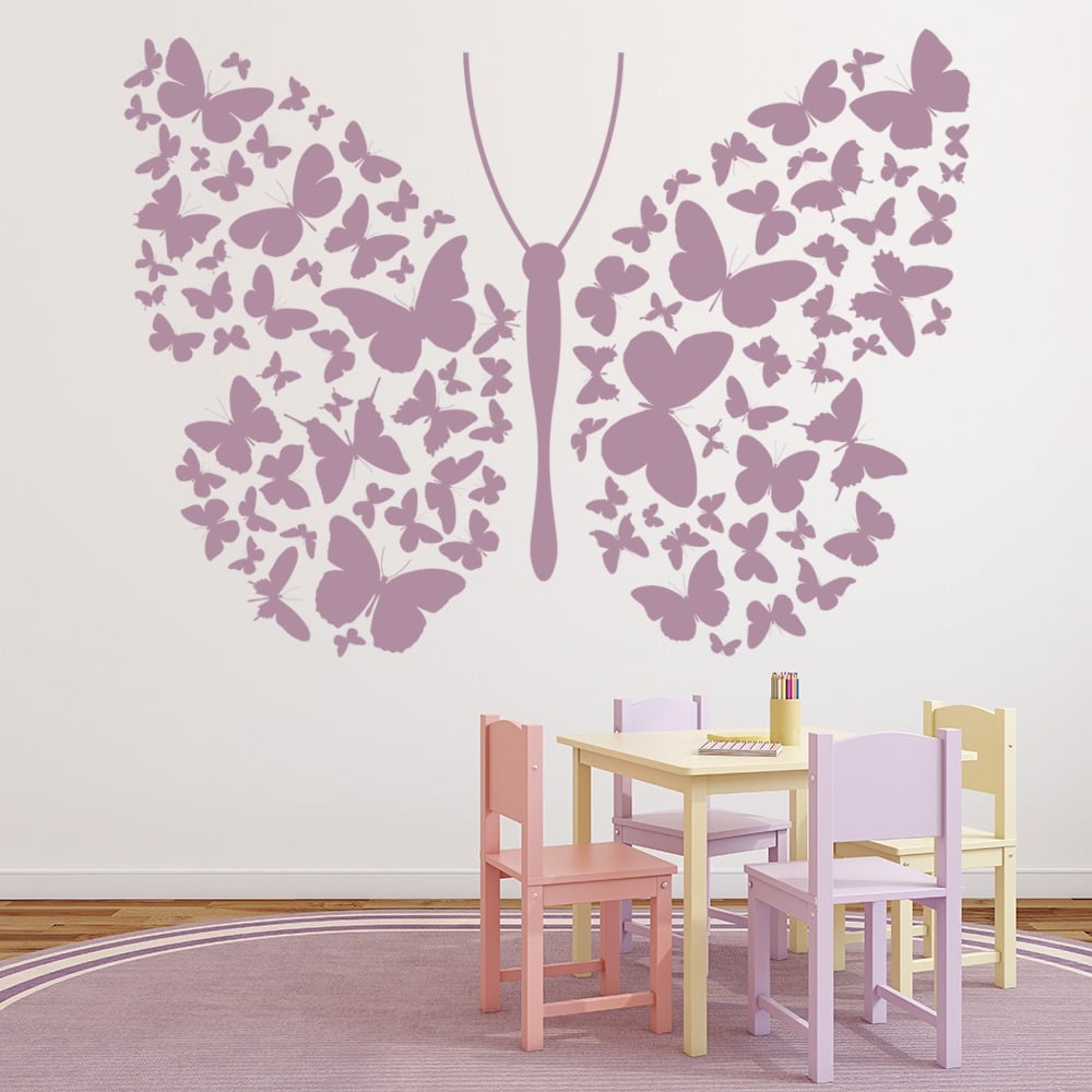 Butterflies In Butterfly Butterflies & Insect Wall Stickers Home Decor