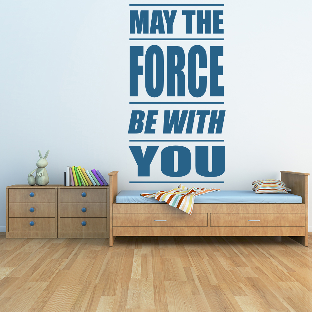 May The Force Be With You Star Wars Sci Fi Tv And Movie Wall Stickers