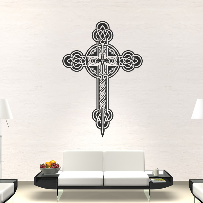 Celtic Cross Wall Art Sticker Wall Decals Transfers | eBay