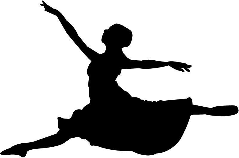 Leaping Ballet Dancer Wall Sticker Sports And Hobbies Wall Art Decal ...