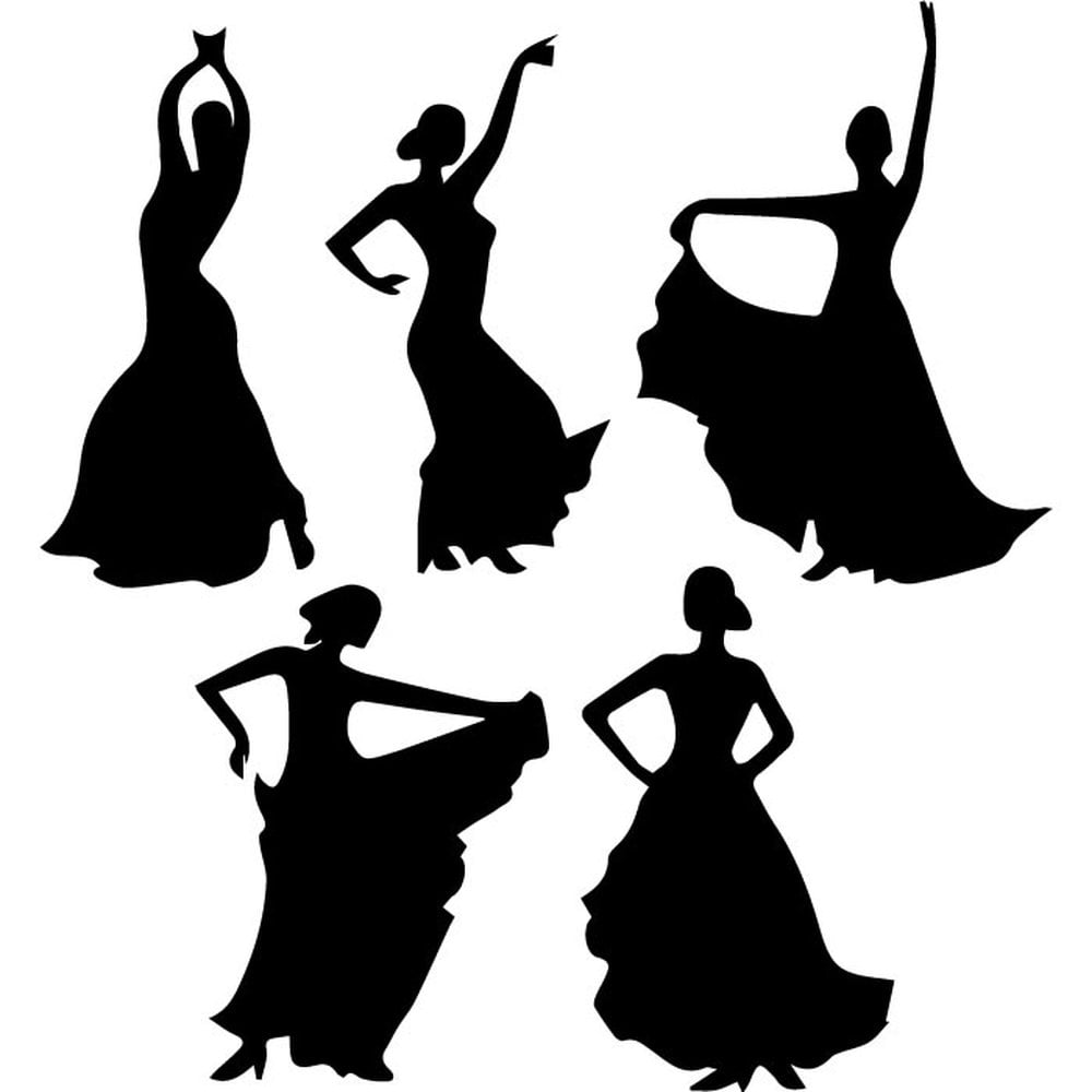 Flamenco Dancers Set Wall Sticker