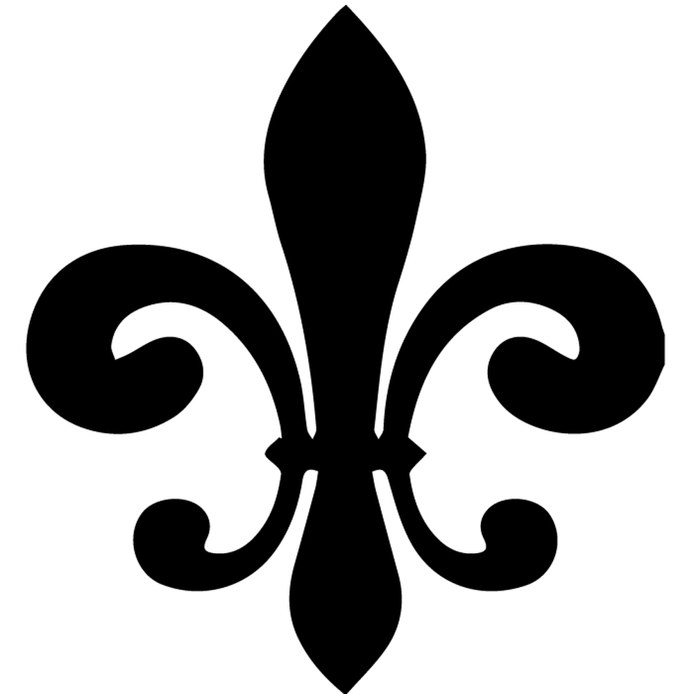 Classic Fleur De Lis Silhouette Wall Sticker Decorative Wall Decal Art