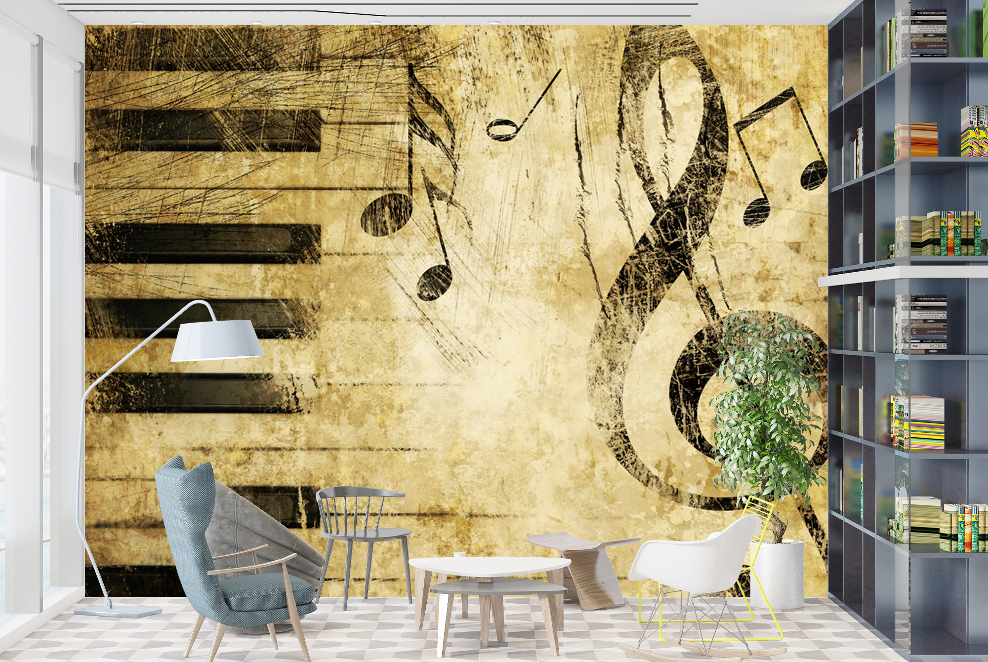 Sticker Collage Wall Mural, Teens Mural Wallpaper