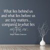 What Lies In Us Ralph Waldo Emerson Quote Wall Sticker