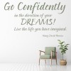 Go Confidently Inspirational Quote Wall Sticker