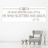 He Who Obtains Lao Tzu Quote Wall Sticker