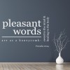 Pleasant Words Bible Verse Wall Sticker