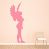 Angel Standing Silhouette Angels And Wings Wall Stickers Home Decor Art Decals