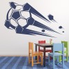 Flying Football Ball Sports Wall Sticker