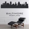 Baltimore Maryland USA City Skyline Wall Sticker
