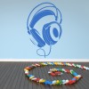 Wired Headphones Music Wall Sticker