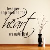 Lessons On The Heart Love Quote Wall Sticker