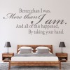 More Than I Am Love Quote Wall Sticker