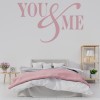 You And Me Love Quote Wall Sticker