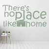 No Place Like Home Family Quote Wall Sticker