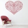Heart Centrepiece Spiral Love Heart Wall Sticker