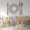 Knife Fork Spoon Dinner Set Wall Sticker