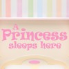 A Princess Sleeps Here Girls Nursery Wall Sticker
