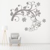 Flower Branch Floral Swirl Wall Sticker