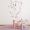 Cute Pig Farm Animals Wall Sticker