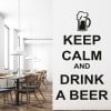 Keep Calm Drink Beer Wall Sticker