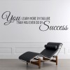 Success And Failure Inspirational Quote Wall Sticker