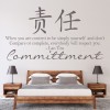 Commitment Chinese Symbol Quote Wall Sticker