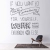 Work Harder Inspirational Quote Wall Sticker