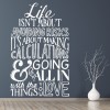 Going All In Inspirational Quotes Wall Sticker