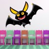 Black Vampire Bat Halloween Wall Sticker