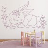 Sleeping Bunny Rabbit Childrens Wall Sticker