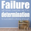 Determination Inspirational Quote Wall Sticker