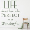 Wonderful Life Inspirational Quote Wall Sticker