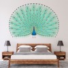 Peacock Feathers Wall Sticker