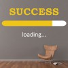 Success Office Quotes Wall Sticker