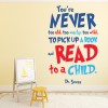 Read To A Child Dr Seuss Quote Wall Sticker