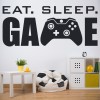 Eat Sleep Game Kids Gamer Wall Sticker