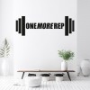 One More Rep Weights Fitness Gym Wall Sticker