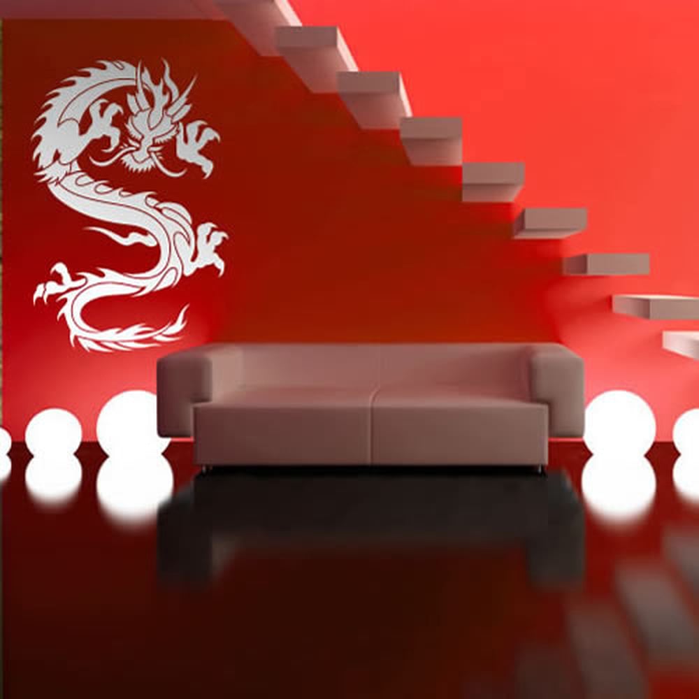 Chinese Dragon Wall Sticker Fantasy Animal Wall Decal Boys Bedroom Home Decor