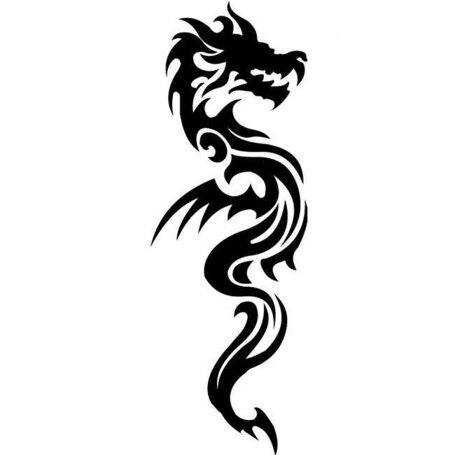 Tribal Dragon Fantasy Monster Wall Sticker