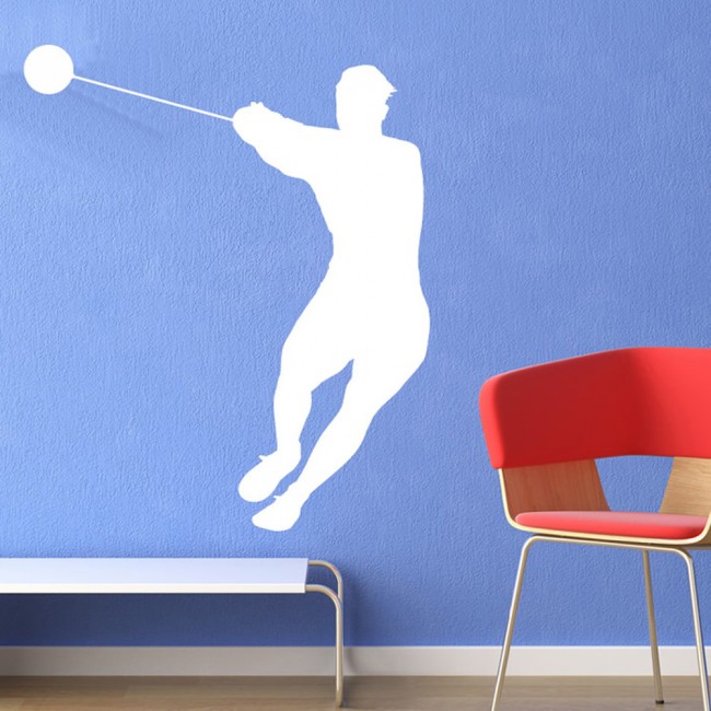 Hammer Throw Athletics Sports Wall Sticker