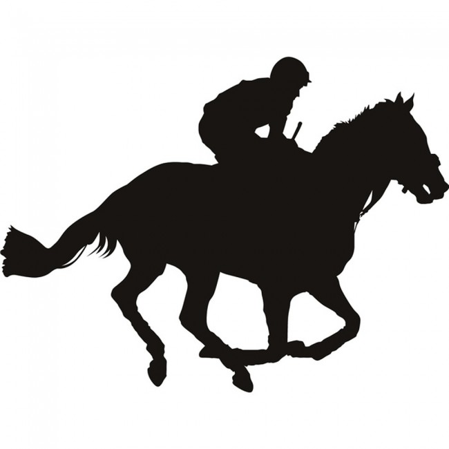 Race Horse Jockey Wall Sticker