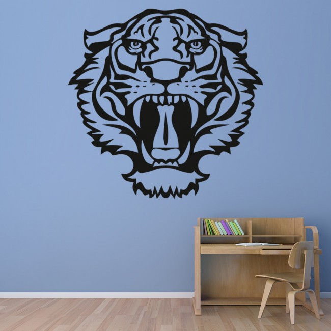 Tiger Roar Jungle Animals Wall Sticker