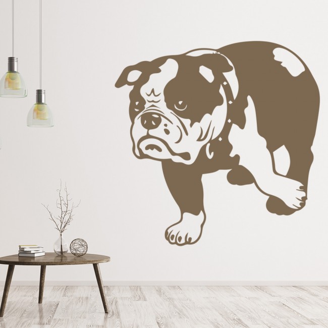 English Bulldog Profile Wall Sticker Dog Wall Art