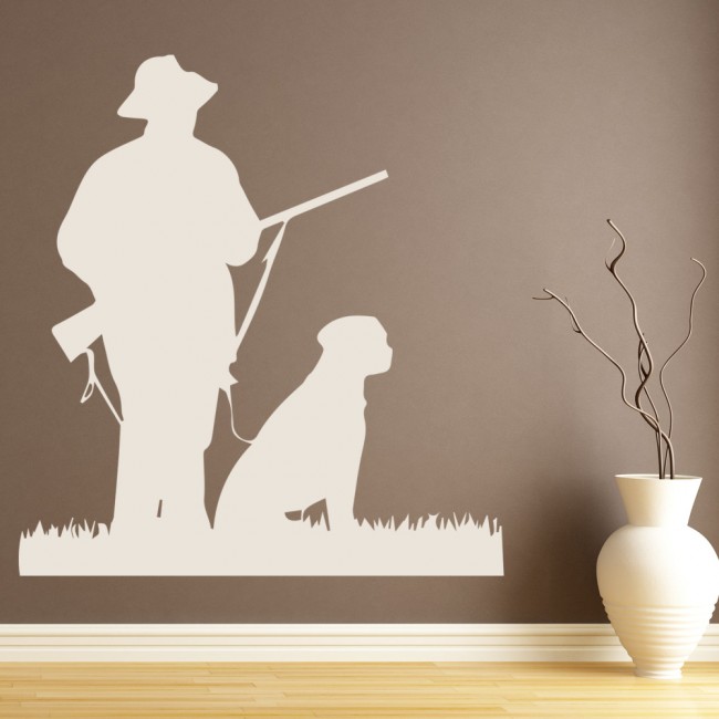 Hunter & Dog Hunting Wall Sticker