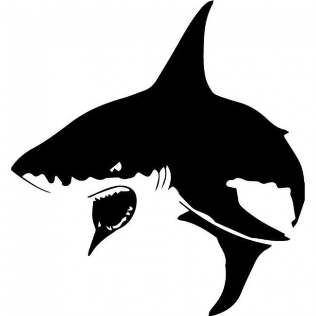Shark Attack Sea Animals Wall Sticker