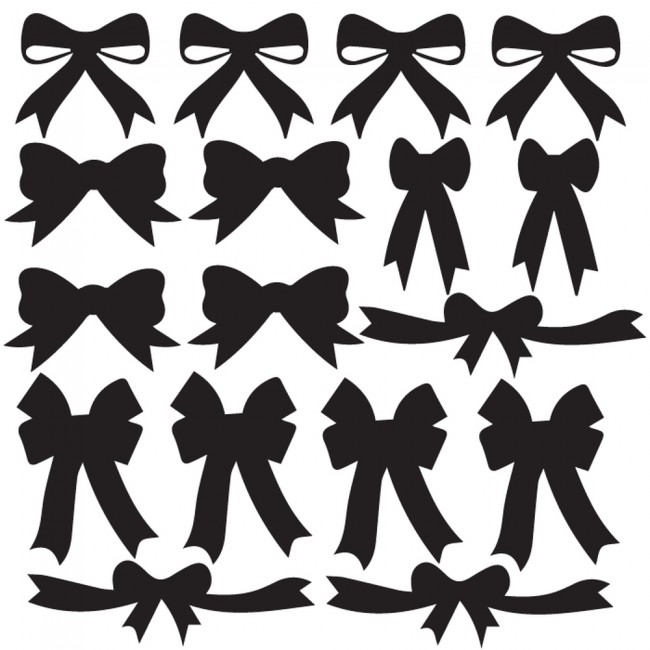 Bows Ribbons Wall Sticker Pack