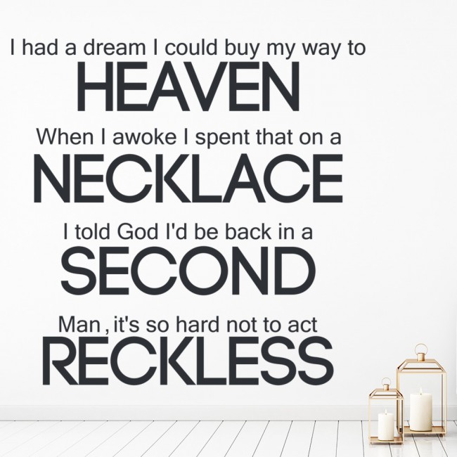 Kanye West Gold Digger Song Lyrics Wall Sticker